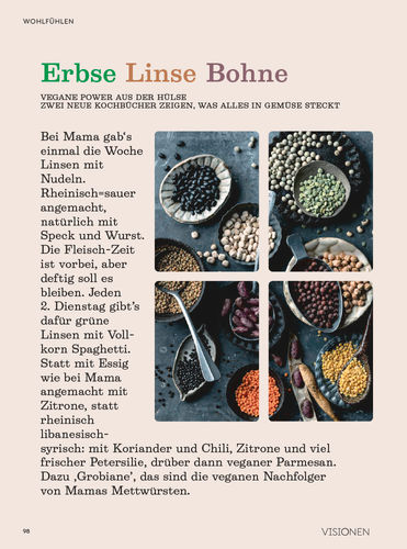 VISIONEN 05/23 - Erbse - Linse - Bohne, Vegane Power aus der Hülse